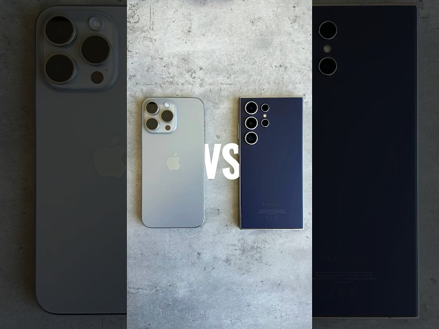 Samsung S24 Ultra vs iPhone 15 Pro Max Camera Comparison 📸 #SHORTS