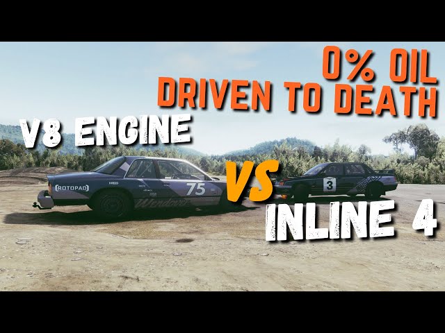 I4 VS V8 Engine: Which can last longer without OIL?