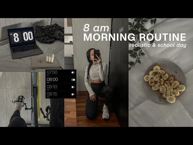 my REAL 8am morning routine 2023 ✷ my new habits & productive start as a college student *aesthetic*