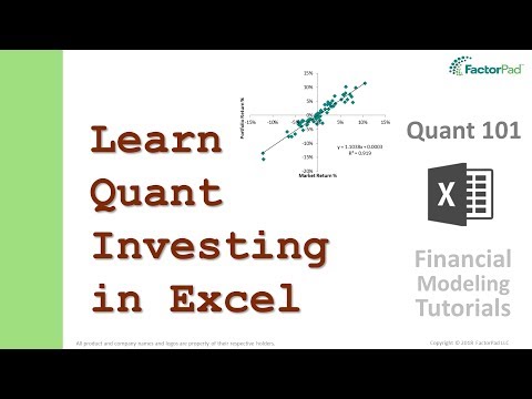 Financial Modeling Tutorials - Quantitative Portfolio Management | Quant 101
