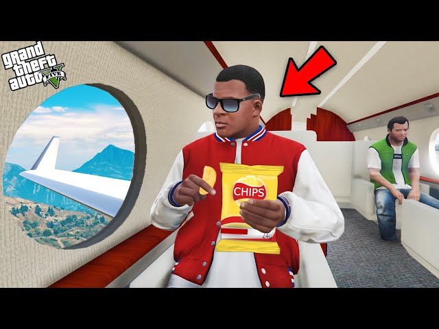 GTA 5 : Franklin Taking off From Los Santos in Private Plane in GTA 5.. (GTA 5 Mods)