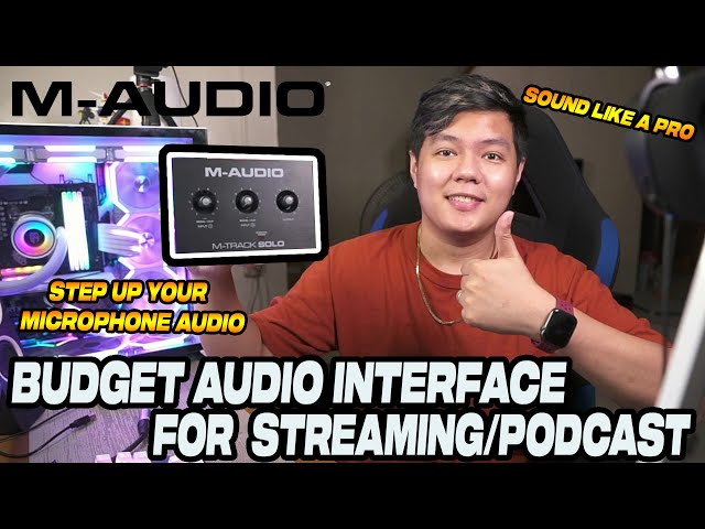 M-Audio M-Track Solo Audio Interface - Make Your Cheap Mic Audio Sounds Like A Pro