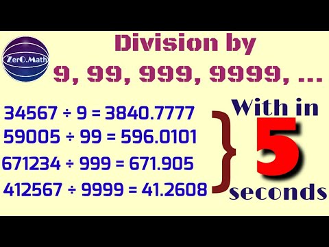 Division Tricks | Zero Math