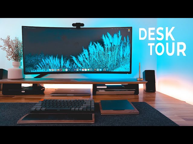 MODERN Home Office Setup & Transformation – 1 Year Later (DIY Update)