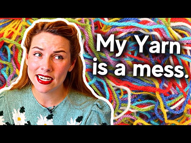 How I Organized My Giant Yarn Stash So It's Easy To Find What I Need