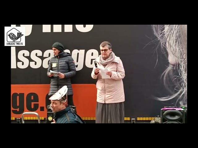 AT: Madeleine Petrovic Rede bei #FreeAssange Demo am 20.02.2024 in Wien #w2002