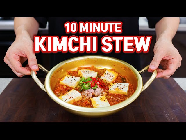 10 Minute Easy Kimchi Stew that Even a College Student Can Make! l Kimchi Jjigae Recipe