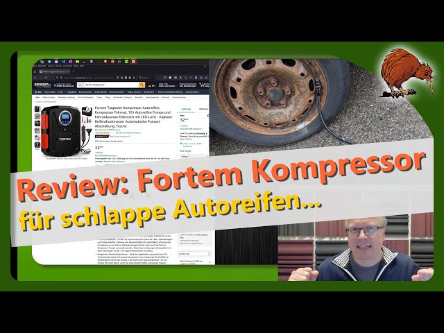 Review: Fortem Tragbarer Kompressor für Autoreifen