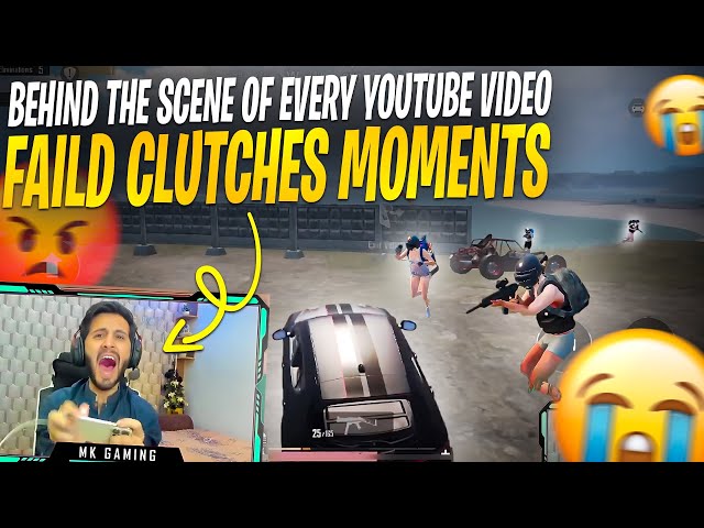 Behind The Scene Of Every PUBG Content Creator 😂 | Failed Clutches 🥹 | PUBG Mobile | MK Gaming