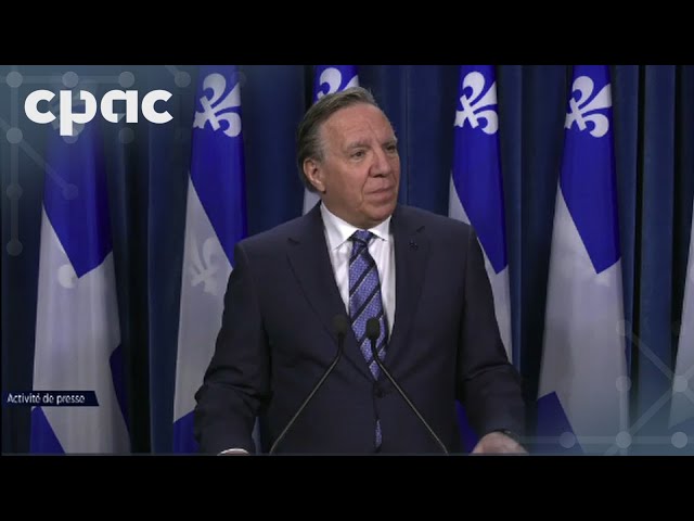 Le PM du Québec, François Legault, s’exprime sur les immigrants temporaires – 8 mai 2024