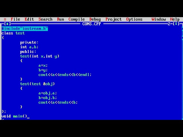 types of Constructor example in c++ || default parameterized copy constructor in c++