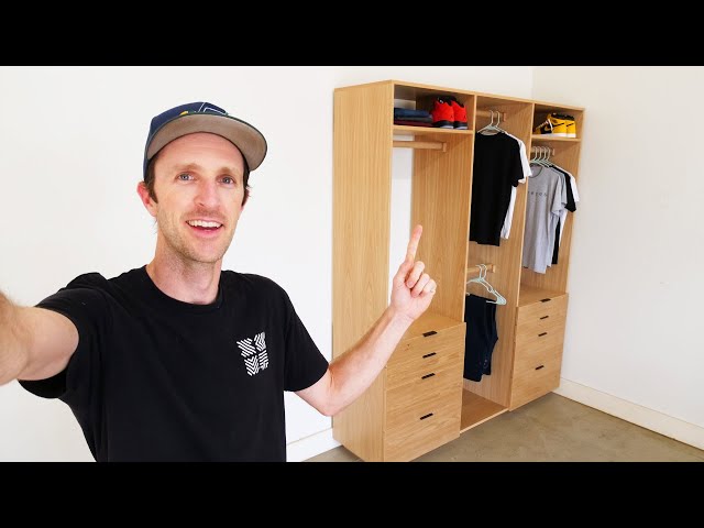 Building Cabinets for a Tiny Walk-In Closet