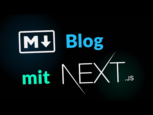 Statischer Markdown Blog mit Next.js, Tailwind CSS, GitHub und Firebase erstellen!