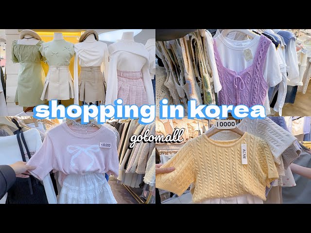 shopping in korea vlog 🇰🇷 colorful spring fashion haul 🛍️ gotomall underground shopping center 💕