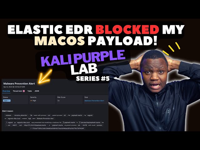 #5 How To Attack and Prevent MacOS Metasploit Reverse Shell in Kali Purple Elastic SIEM lab
