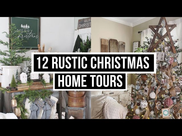 12 Rustic Christmas Home Tours