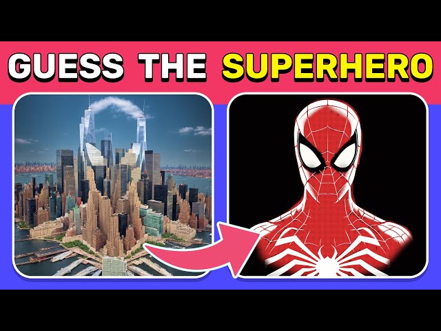 Guess the Hidden Superhero by ILLUSION 🦸‍♂️💫 30 Easy, Medium, Hard Levels