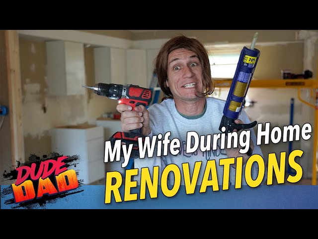 My wife during home renovations