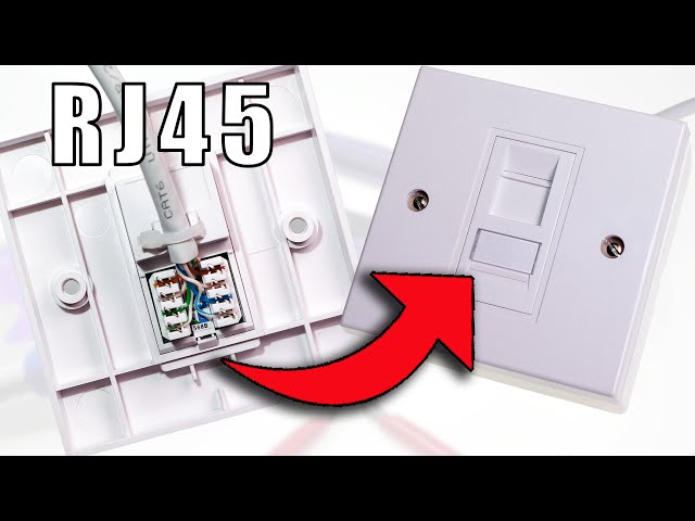 How to Wire Up Ethernet Wall Jacks (Cat5e / Cat6 / Cat7 keystone jack wiring tutorial)
