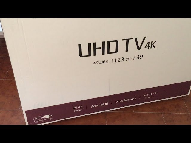 UNBOXING LG TV 49UJ63 4K HDR