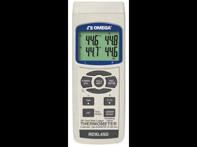 Omega RDXL4SD Serial Temperature Streaming with USB Cable