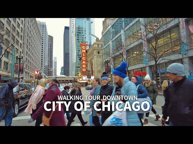 [4K] CHICAGO - Walking Tour Downtown Chicago, State Street & Jackson Boulevard, Illinois, USA