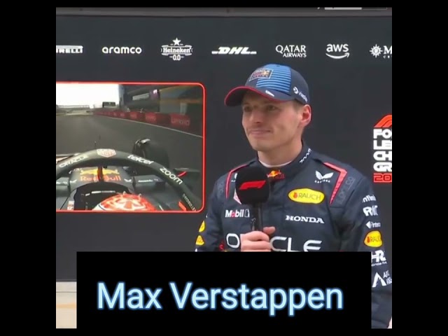 Max Verstappen Post-Race Interview After Winning the 2024 Chinese Grand Prix