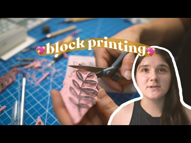 Making Stamps at Home | Hand Block Printing with Speedball Speedy-Carve and Ink