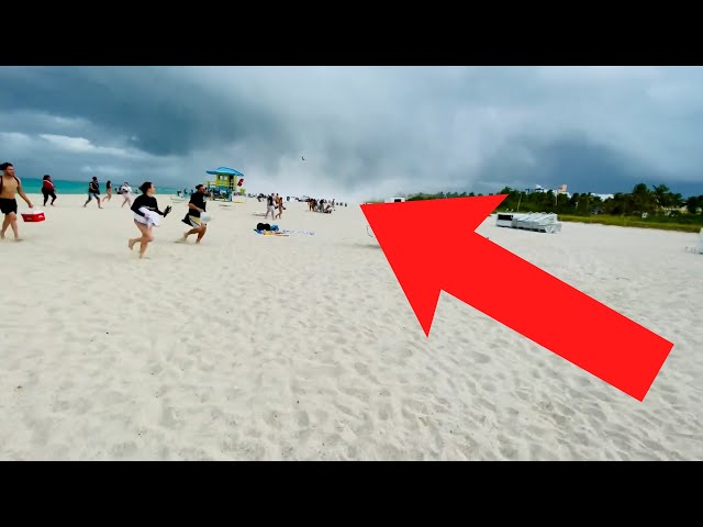 Scary STORM Moments At The Beach Caught On Camera!