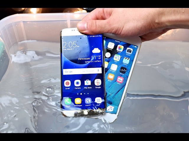 Samsung Galaxy S7 vs iPhone 6S Water Test! Actually Waterproof?