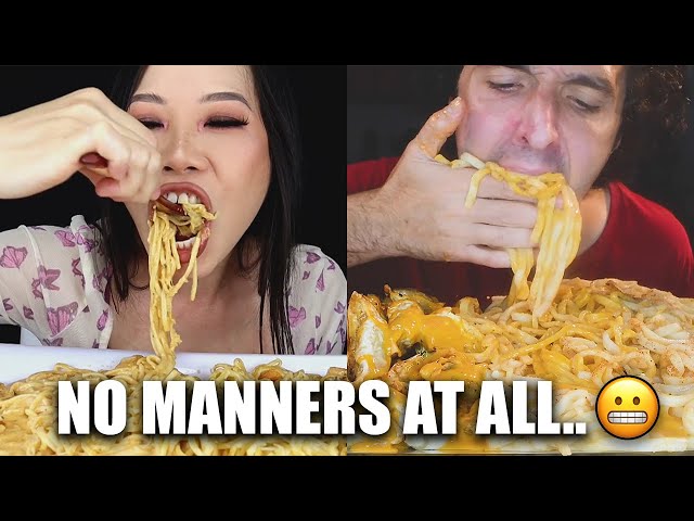Mukbangers who have absolutely NO manners..