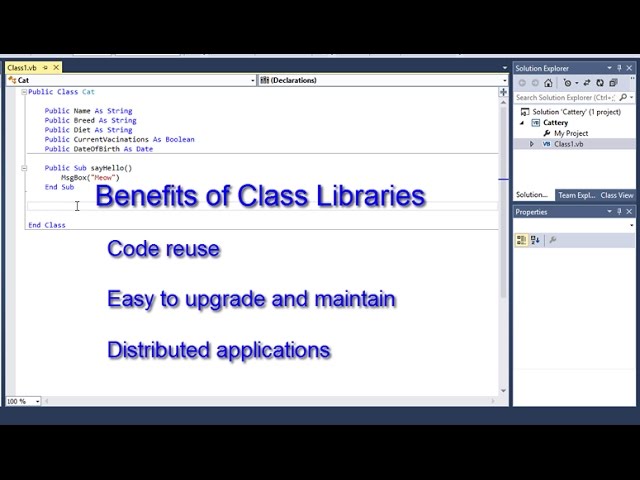 Object Oriented Programming 2 – Class Library Files