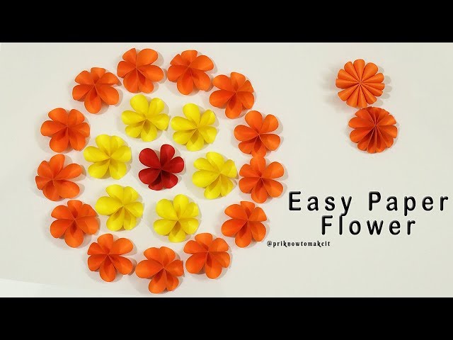 Easy paper flower | how to make paper flower | flower making | diy