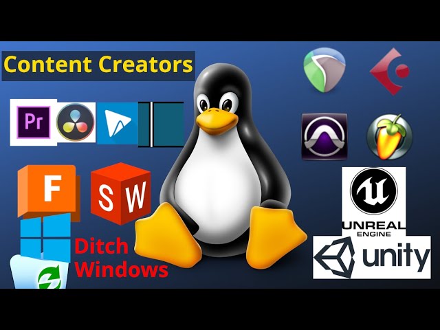 Linux For Content Creators Overview - Video Editing, DAWs, CAD Software & Game Engines