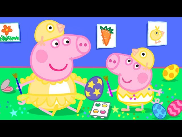 Easter Colouring at Home with Peppa Pig | Peppa Pig Official Family Kids Cartoon