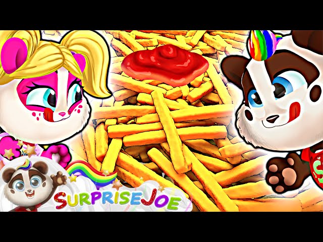 Every Day Eating Fries is not Healty Song | +More Panda Bo Nursery Rhymes & Kids Songs