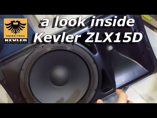 A look inside the Kevler ZLX15D active speaker system | mobile dj