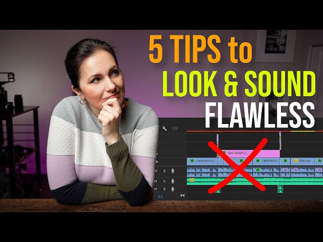 5 VIDEO EDITING MISTAKES new CREATORS make & how to fix them to LOOK AND SOUND FLAWLESS
