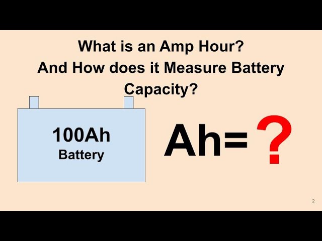 Beginner's Help a Guide to What is an Amp Hour (Ah)? How is Ah Used to Measure Battery Capacity?