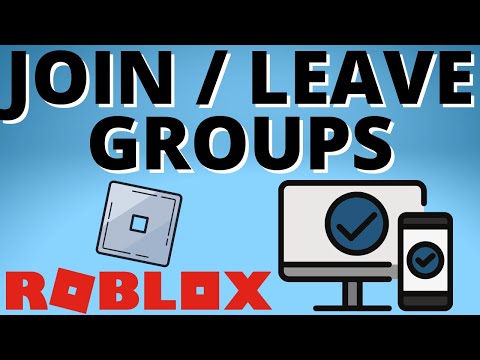 How to Join & Leave Groups on Roblox