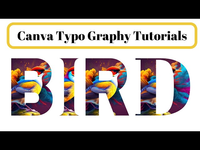 Canva TypoGraphy Tutorial | Canva Tutorials