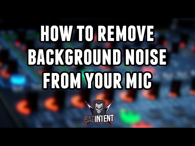How to Remove Noise from Audio Recordings