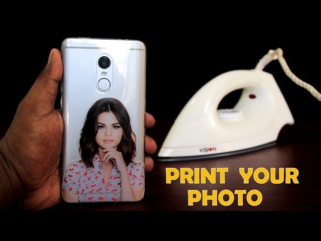 How to Print Your Favorite Photo on Phone Cover at Home Using Electric Iron - DIY Phone Cover Print