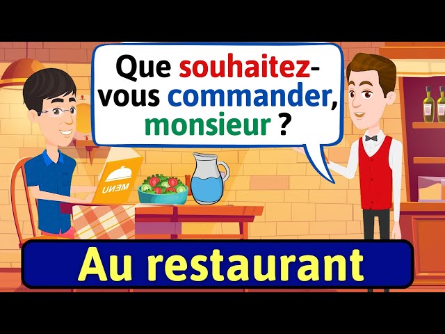 Apprendre à Parler Français (Au restaurant) Apprendre à Parler Français | French conversation