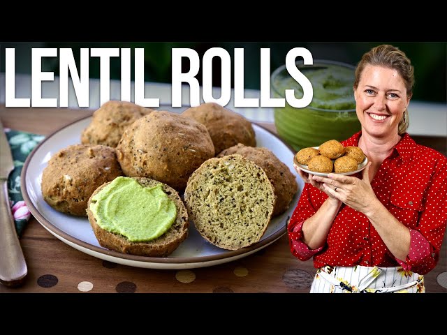 NEED BREAD?? Try These Gluten-Free Vegan Lentil Rolls w/ Garlic Spread