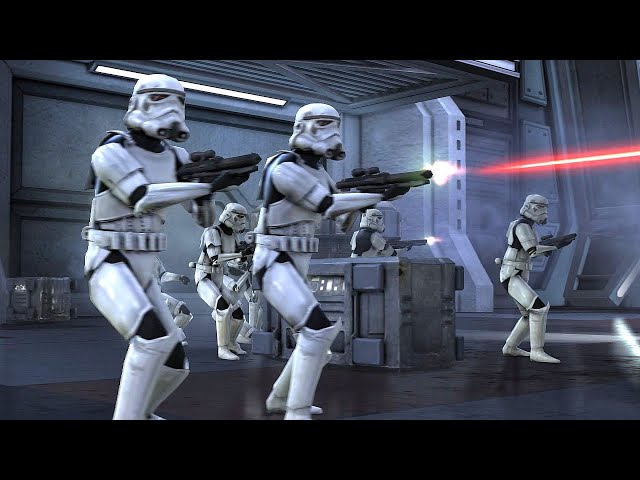 Galactic Empire Assault on Rebel Ship - Star Wars Force Unleashed 2 NPC Wars