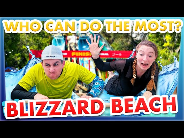 Who Can Do The MOST In Disney World's "WORST" Park -- 17 Attractions in Blizzard Beach