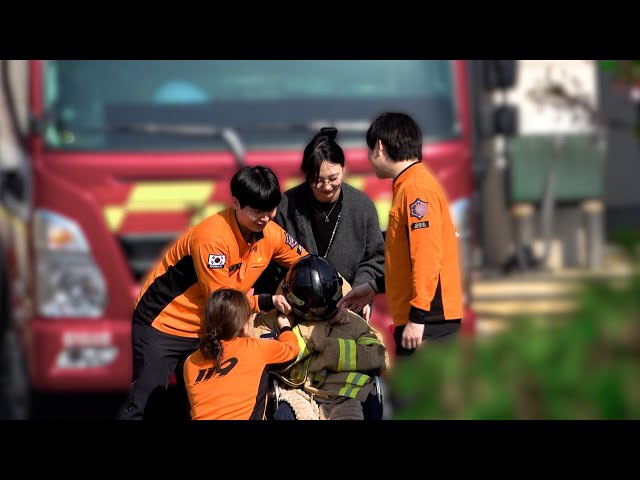 Disabled Child's Miracle Moment at the Fire Station