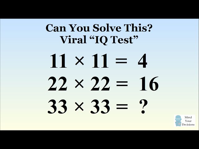 "Only Geniuses Can Solve" The Viral 11x11 = 4 Puzzle. The Correct Answer Explained