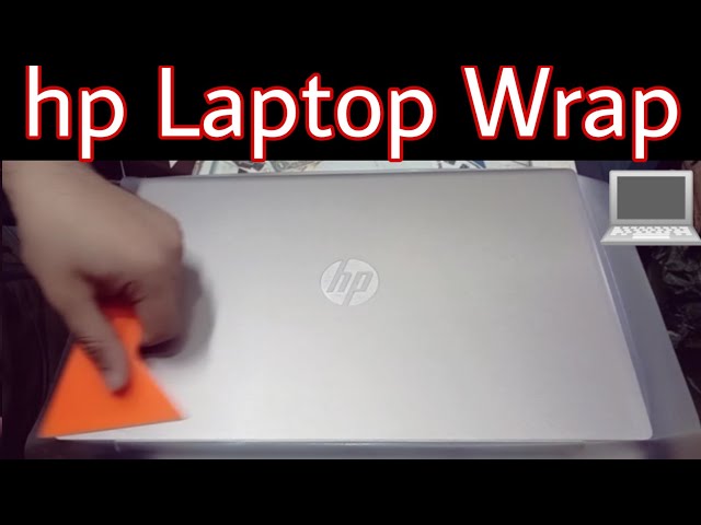 Hp laptop protection | hp laptop wrap with transparent matt vinyl | dtech |